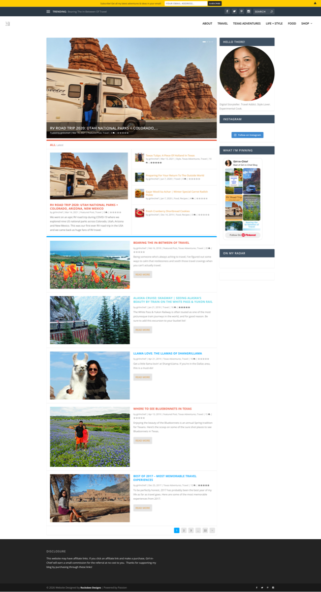 Girl in Chief Website