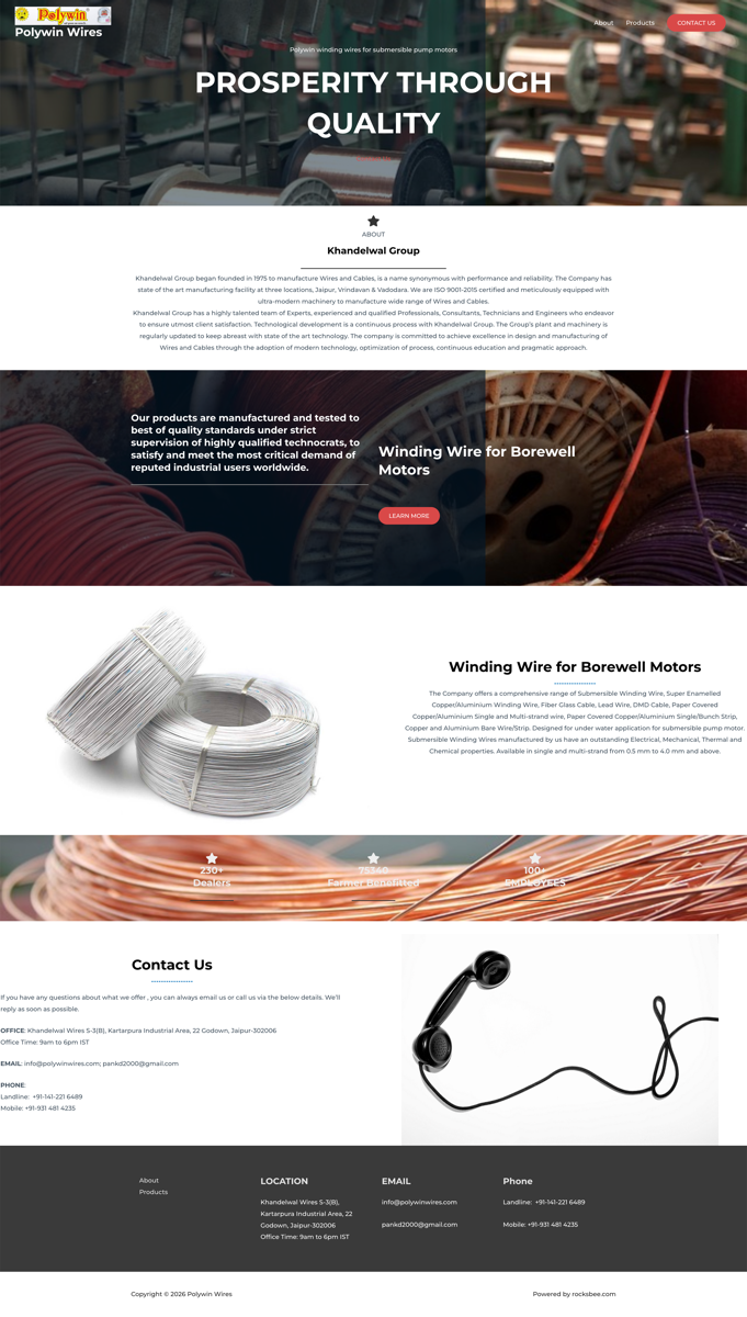Polywin Wires Industry Site